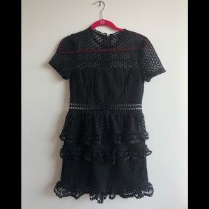 Black Aqua Cocktail Dress - S